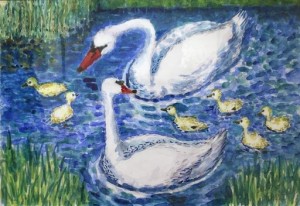白鳥親子 白鳥親子